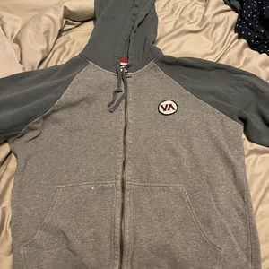 Rvca hoodie grey/blue